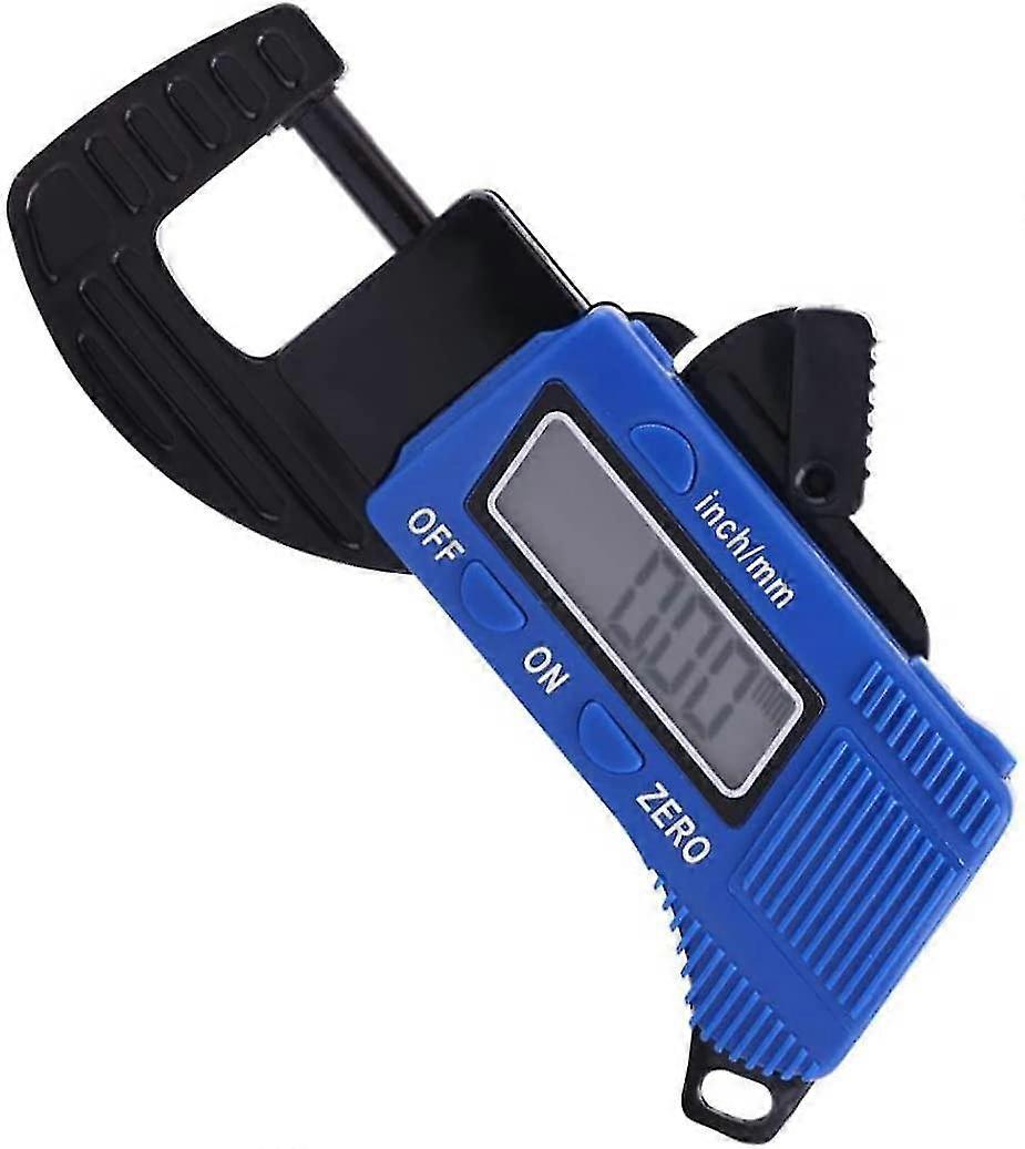 Digital Thickness Gauge Micrometer Blue Electronic Measure Tool Portable With Precise Lcd Display Hardware Tools