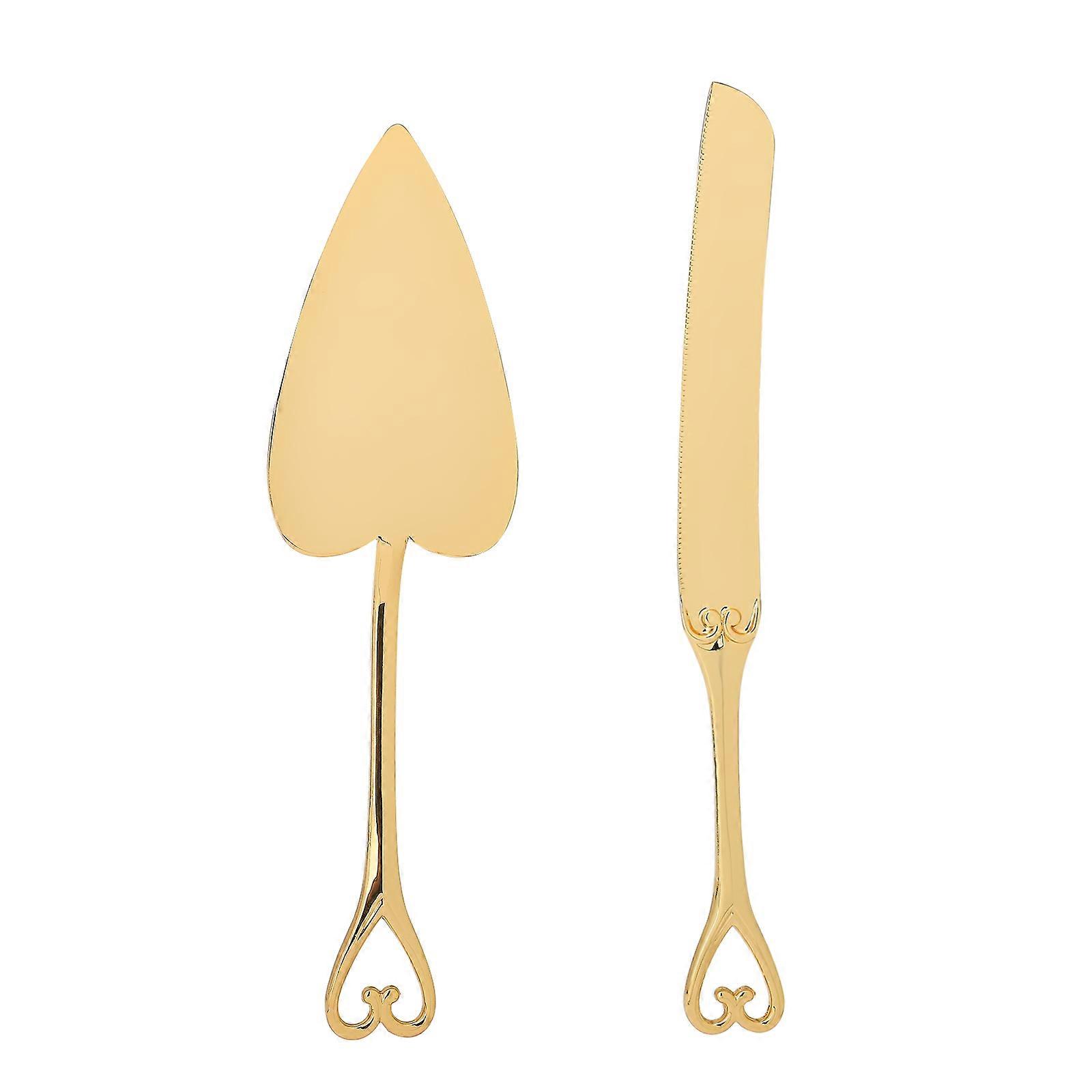 Wedding Cake Knife and Server Set | Rose Gold Color Premium