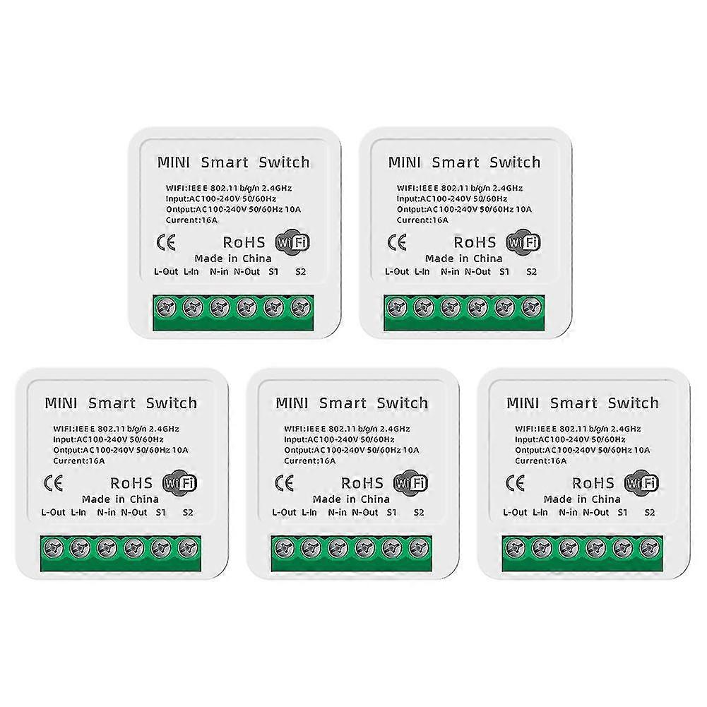 16a 2-way Tuya Smart Mini Wifi Light Switch Timing Remote Voice Group Control For Smart Life Google