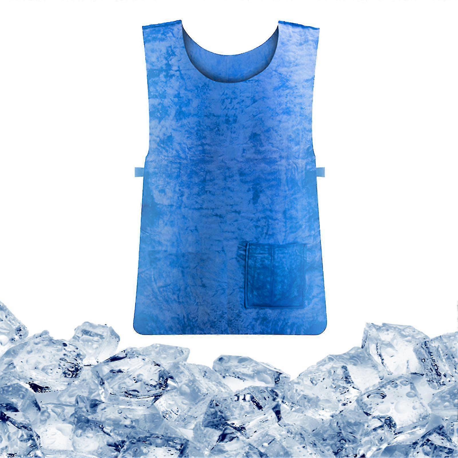 Summer Cooling Vest Heatstroke Prevention Evaporative Ice Cooling Vest Lightweight And Comfortable Cooling Safety Vest Cold