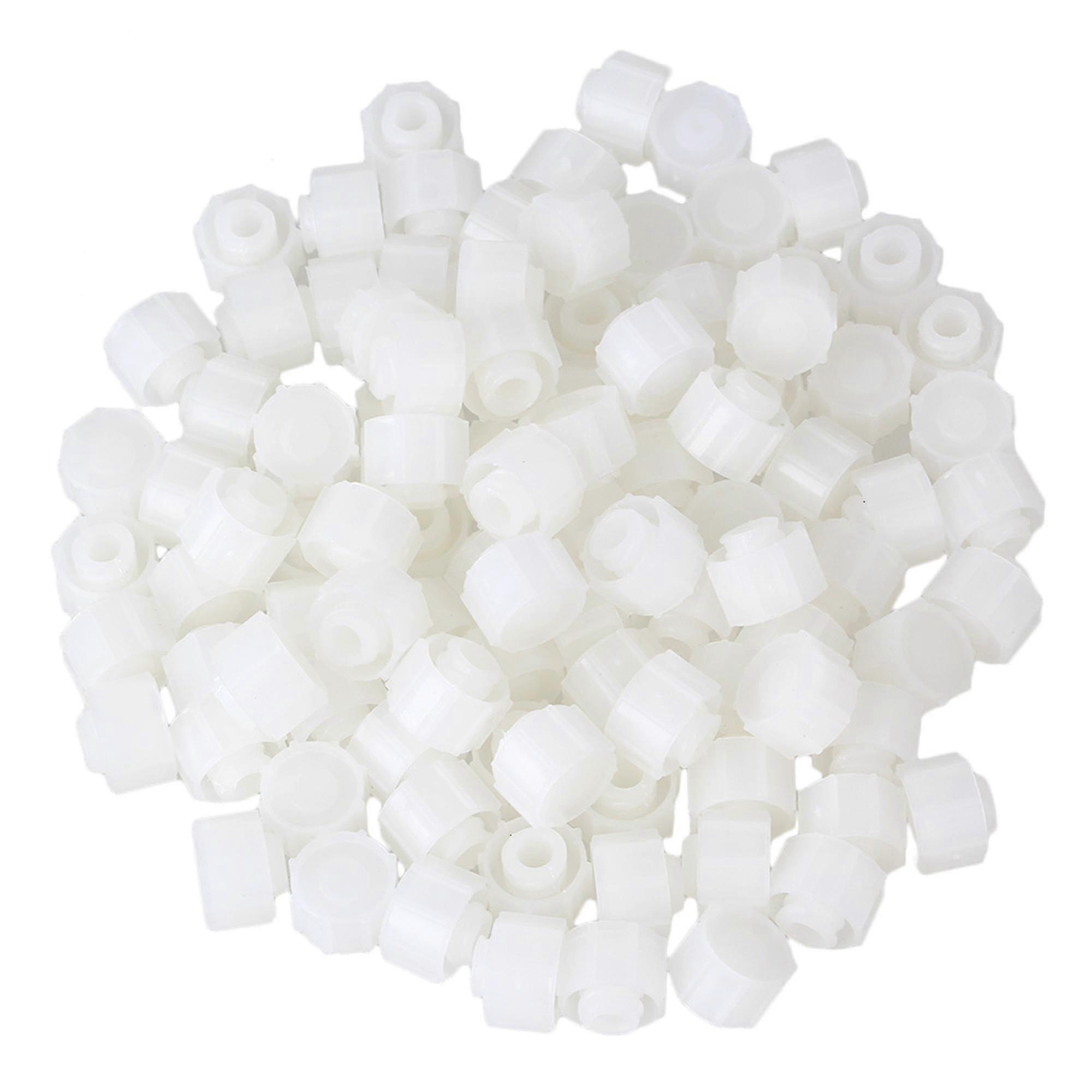 100pcs Round Screw Type Dispenser Indrial Syrin Tip Caps