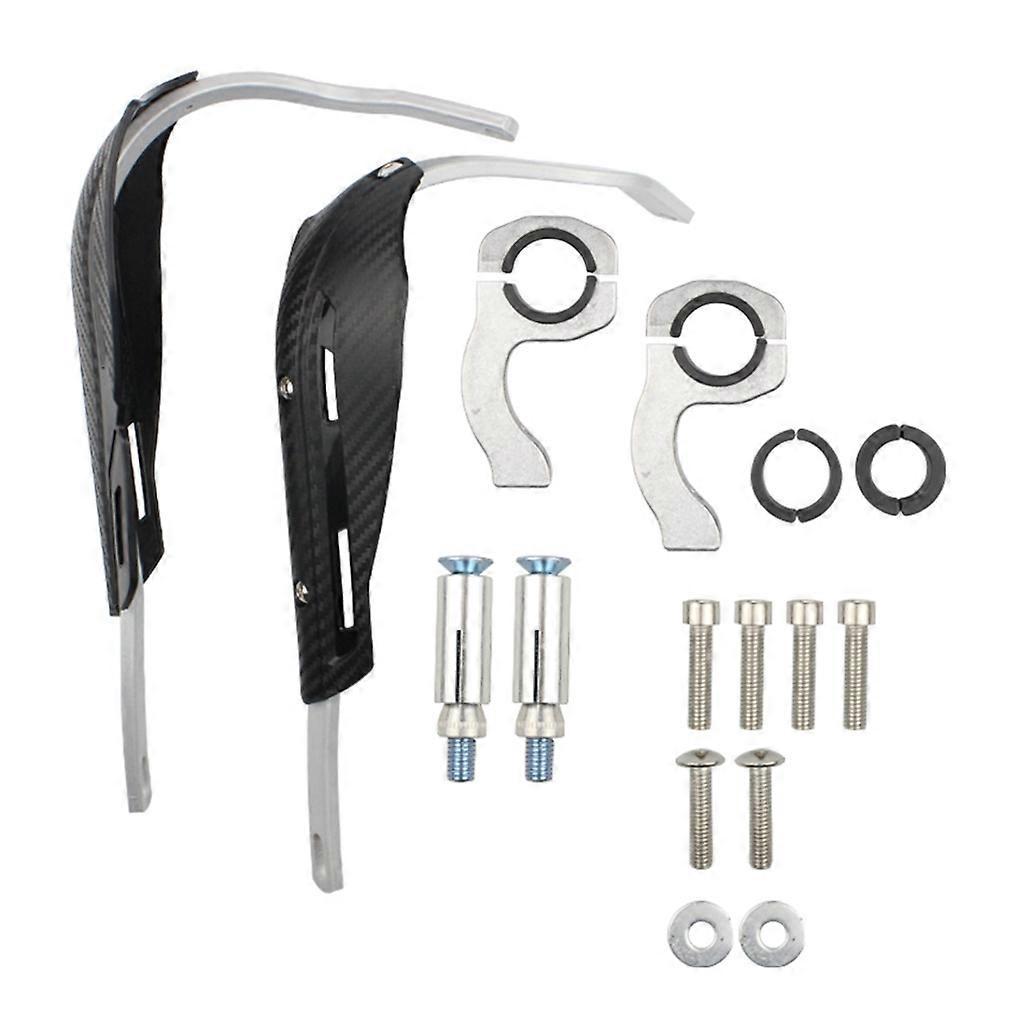  Motorcycle Handguards 7/8" 22mm Universal Hand Guards Black