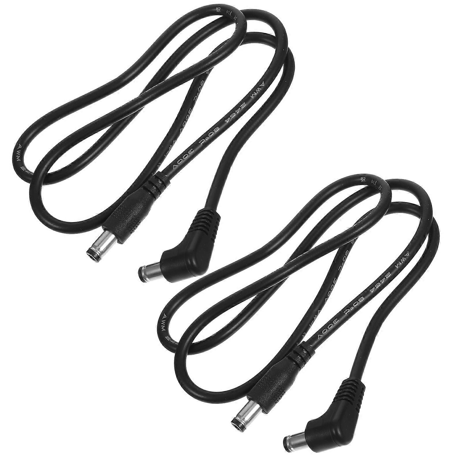 2Pcs Musical Instrument Cables Adapter Cables Effector DC Power Cables