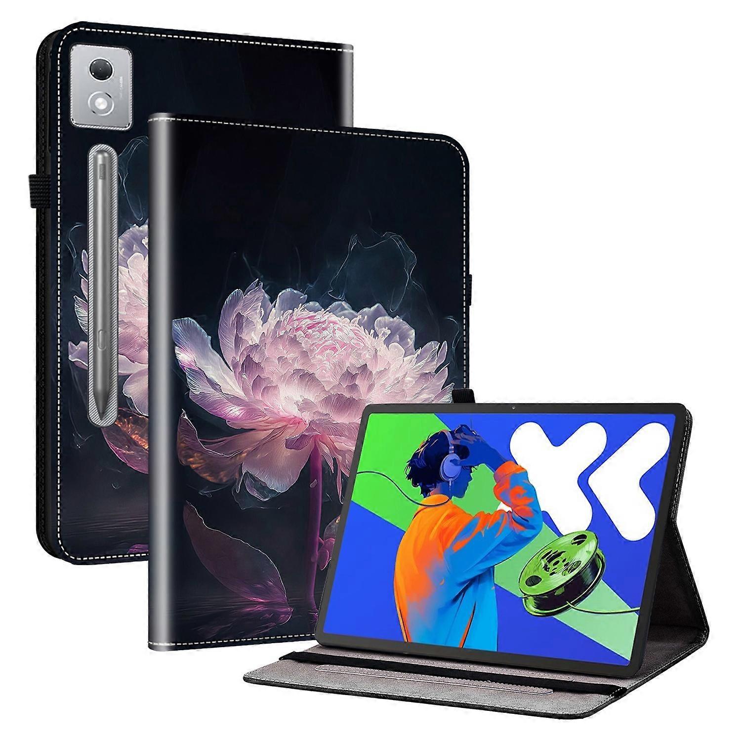 For Lenovo Tab P12 Pro 12.7 2025 Xiaoxin Pad Pro 12.7 (2025) Leather Case Pattern Printed Stand Tabl