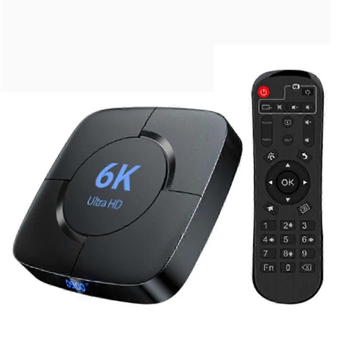 صندوق تلفزيون ذكي 6K Android 10 Allwinner H616 رباعي النواة 2.4 جرام / 5 جيجا هرتز واي فاي بي تي 32 جيجابايت 6 كيلو 4 كيلو عالي الدقة مشغل وسائط فيديو مجموعة الاتحاد الأوروبي التوصيل
