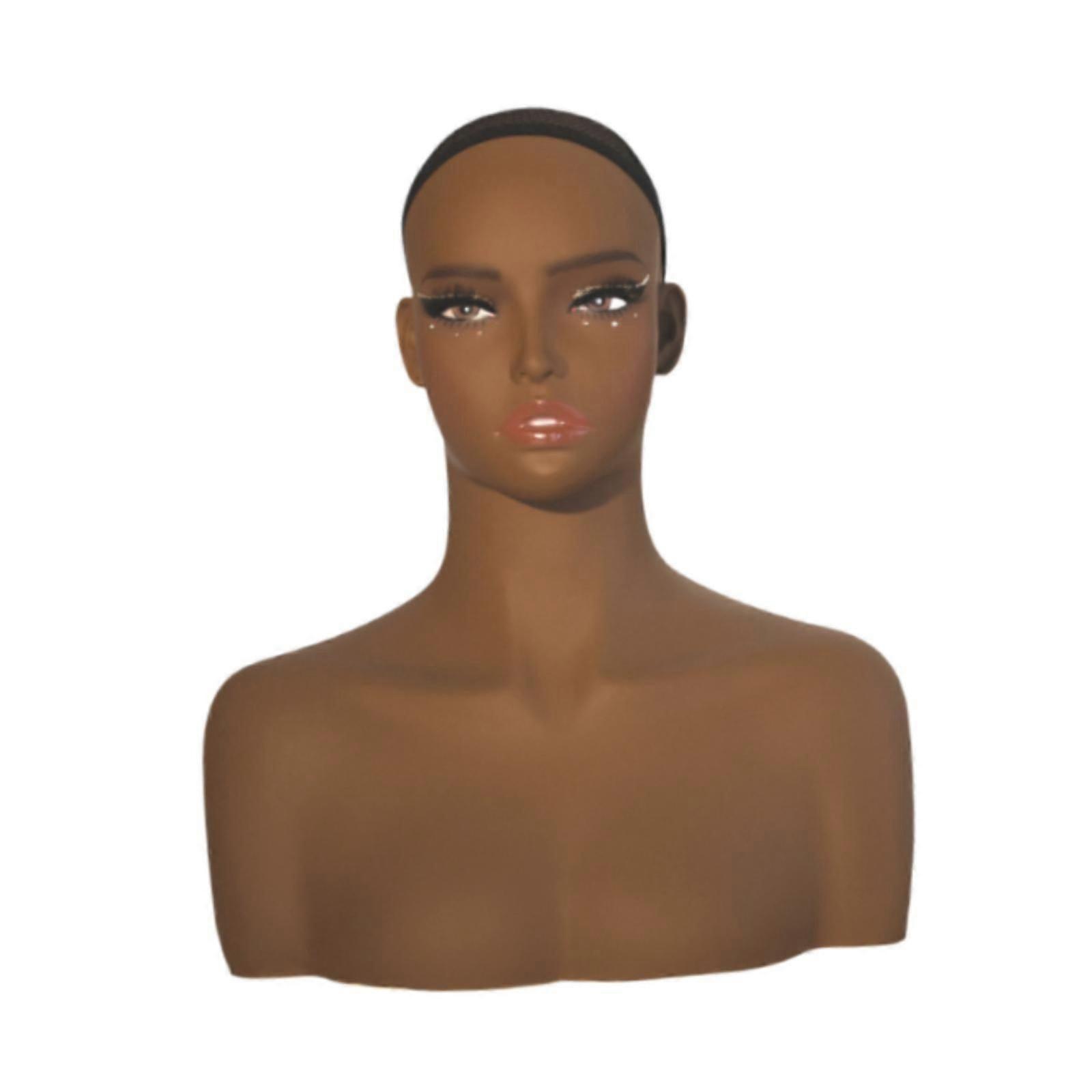 女性マネキンヘッド多目的安定ウィッグスタンドジュエリー帽子ディスプレイ用