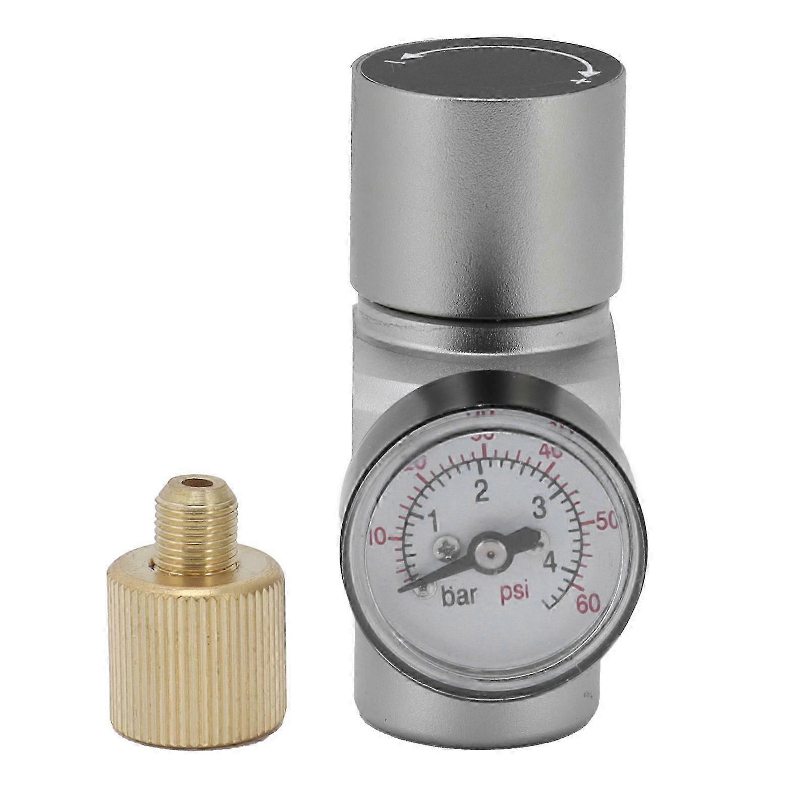 Mini CO2 Gas Regulator with CutOff Switch MFL3/8in to TR21x4 Homebrew Accessory