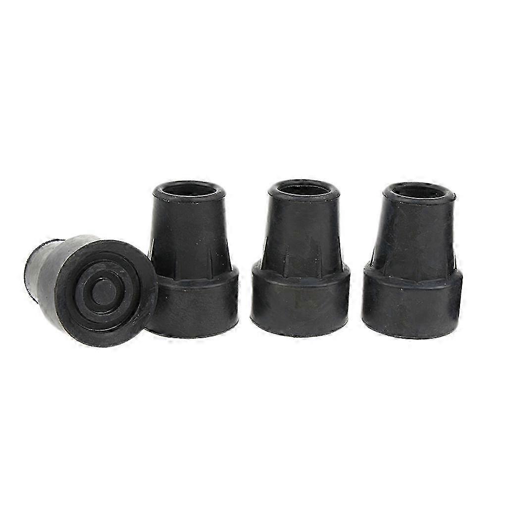 4 Pieces Walking Stick Ferrule Rubber Crutch Tips Bottom End Protector 16mm