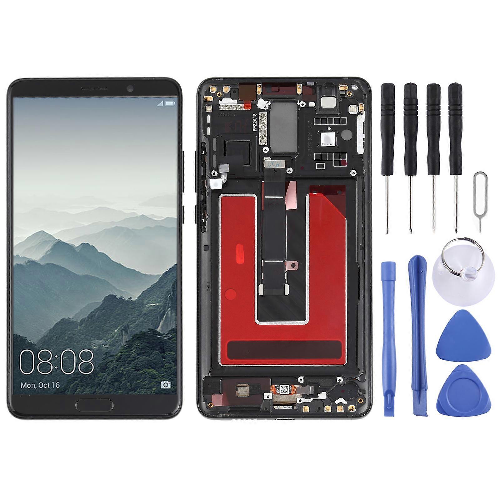 Écran LCD OLED compatible pour Huawei Mate 10 Numériseur Assemblage complet avec cadre (Noir)
