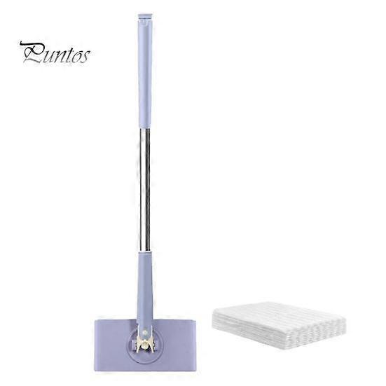 Flat Mop with Cloth Kitchen Bathroom House Mini Sweeper Mop with 360 Degree Rotation Dry Wet Easy Use Mop Household Cleaning Tool