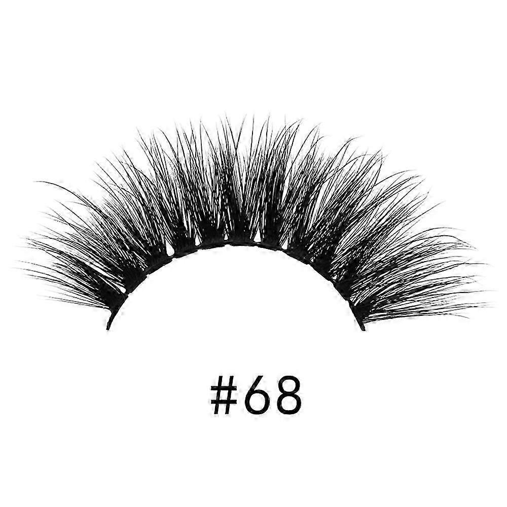 3d Mink Eyelashes 1 Pair Of Natural Thick Fake Eyelashes