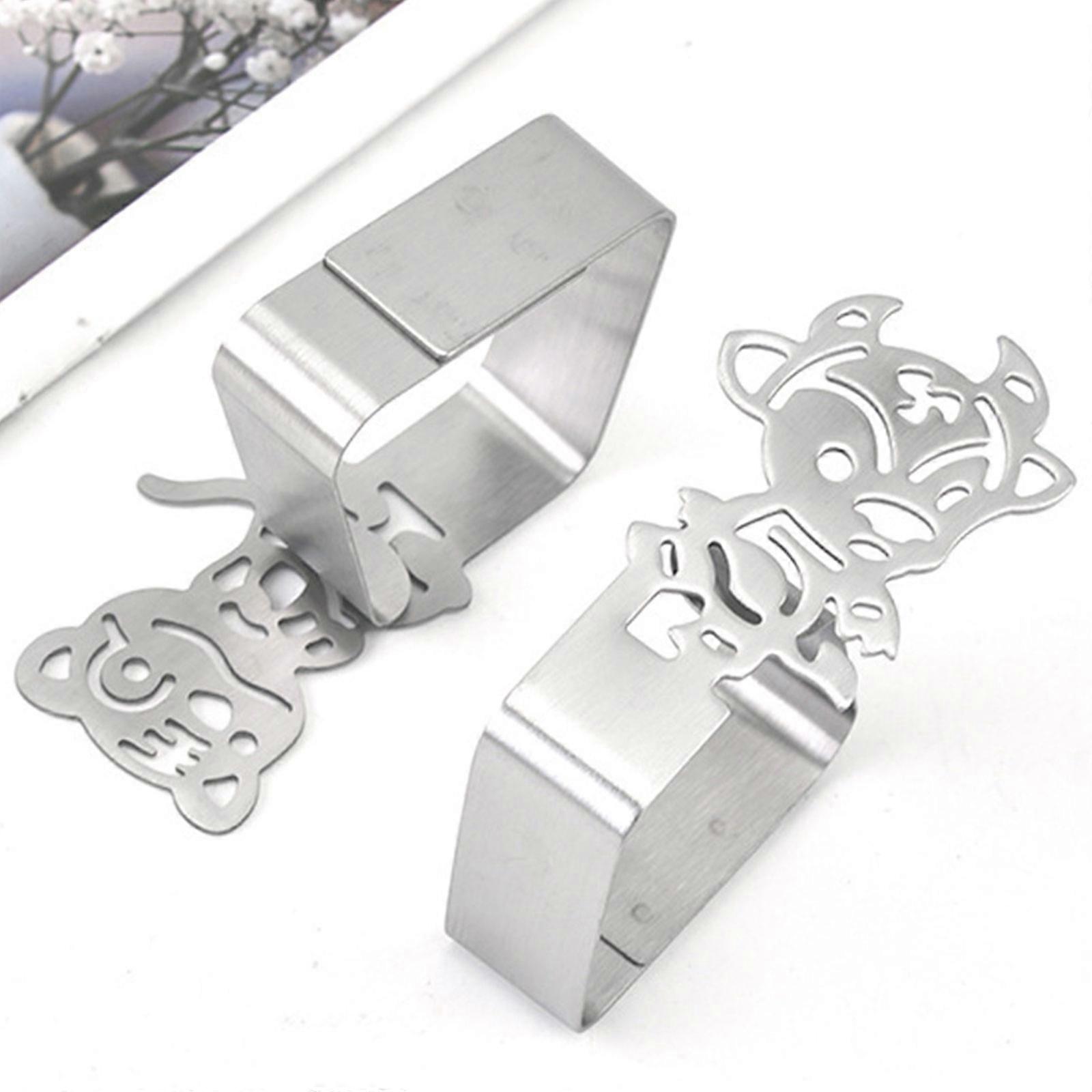 8er-Set Edelstahl-Tischdeckenklammern – Sicherer Halt Für Tischdecken Bei Partys, Hochzeiten & Picknicks, 6,5x3 Cm, Silber