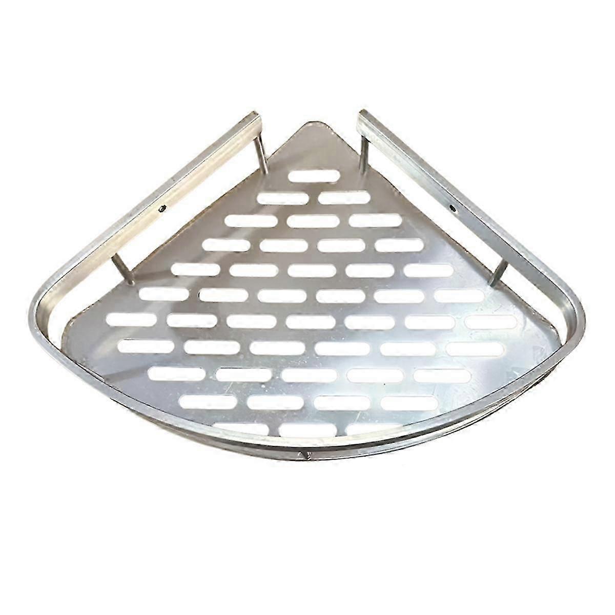 Stainless Steel Corner Shelf - No Drill Triangle Bathroom Storage Rack