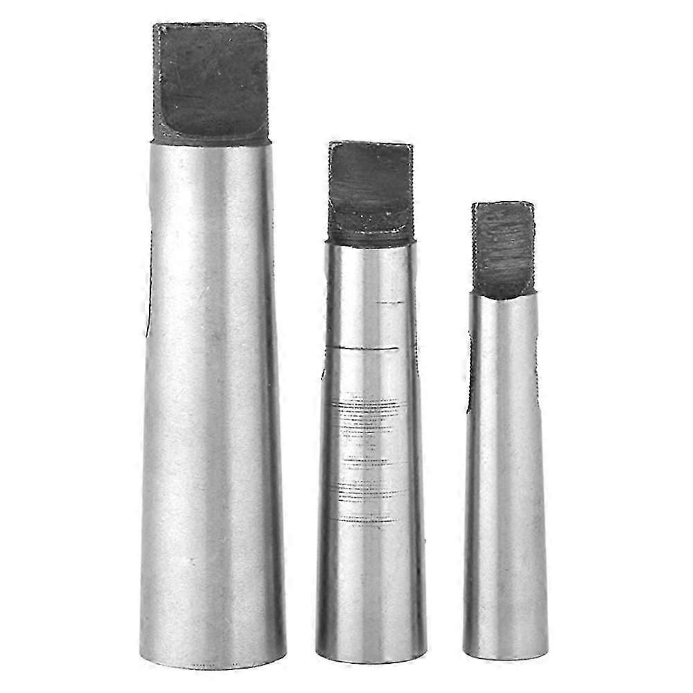 3Pcs/Set Reducing Drill Sleeve, Morse Taper Drill Sleeve Taper Adapter MT1-MT2