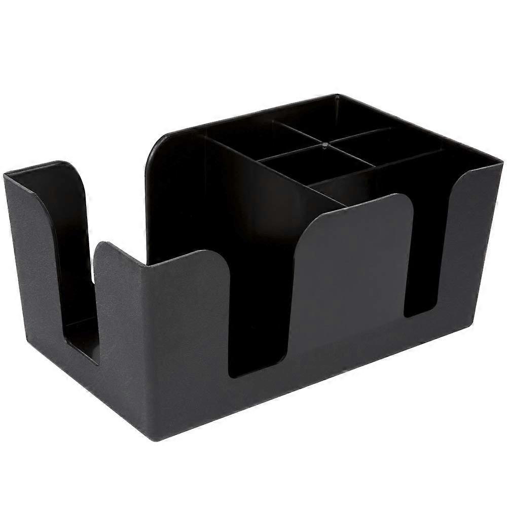 Black Bar Caddy for Napkins and Toothpacks Storage 10"x6"x4"