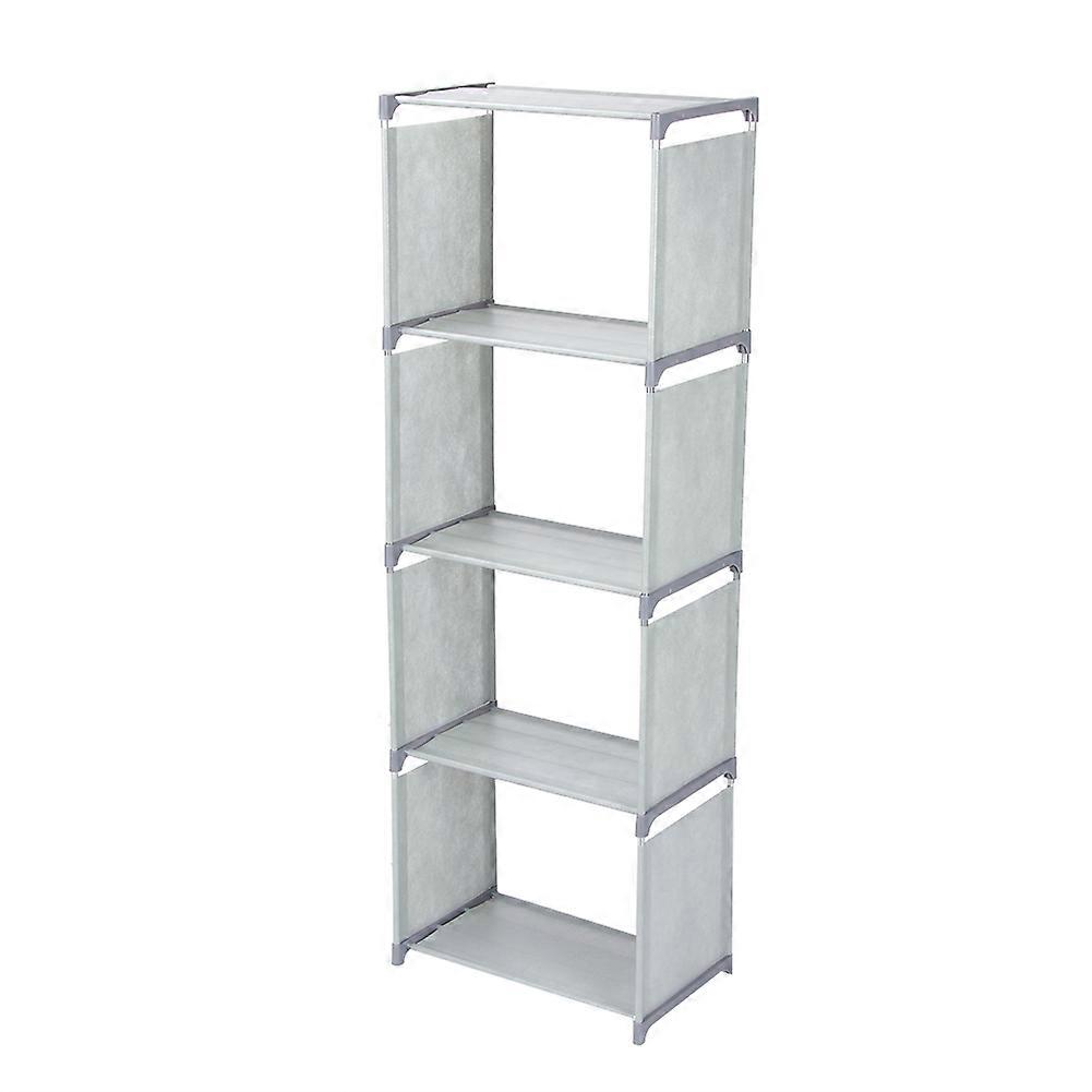 Étagère de rangement multicouche pour la maison, design gris