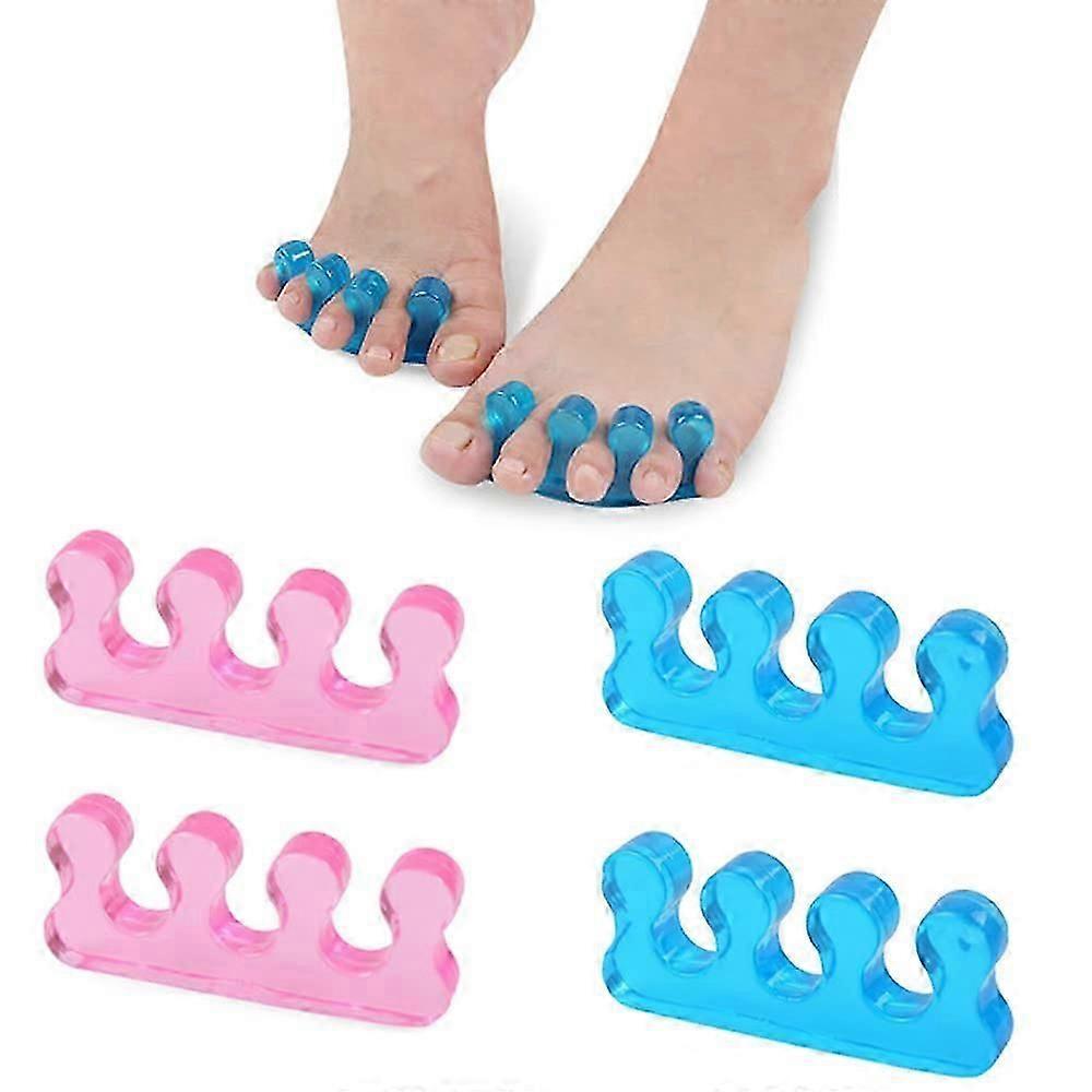 2 Pairs Gel Toe Separator Stretcher for Pedicure fast