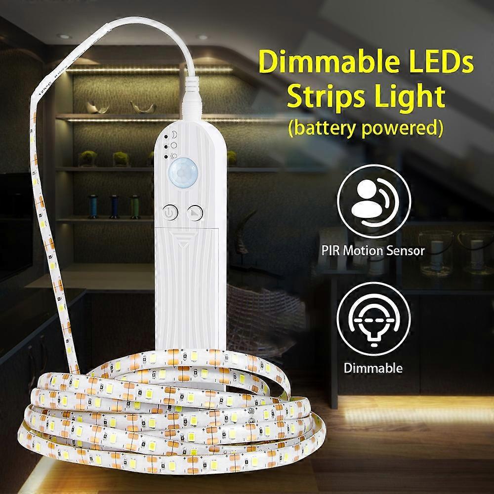 Dimmable LEDs Strips Light PIR Motion Sensor 0.5m 30LEDs Rope Light for TV Computer Desktop Backgrou