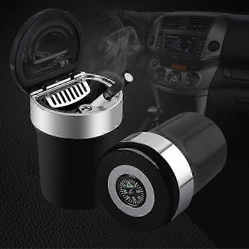 USB-Aufladung Zigarettenanzünder Auto LED Aschenbecher mit Zigarette hellblau