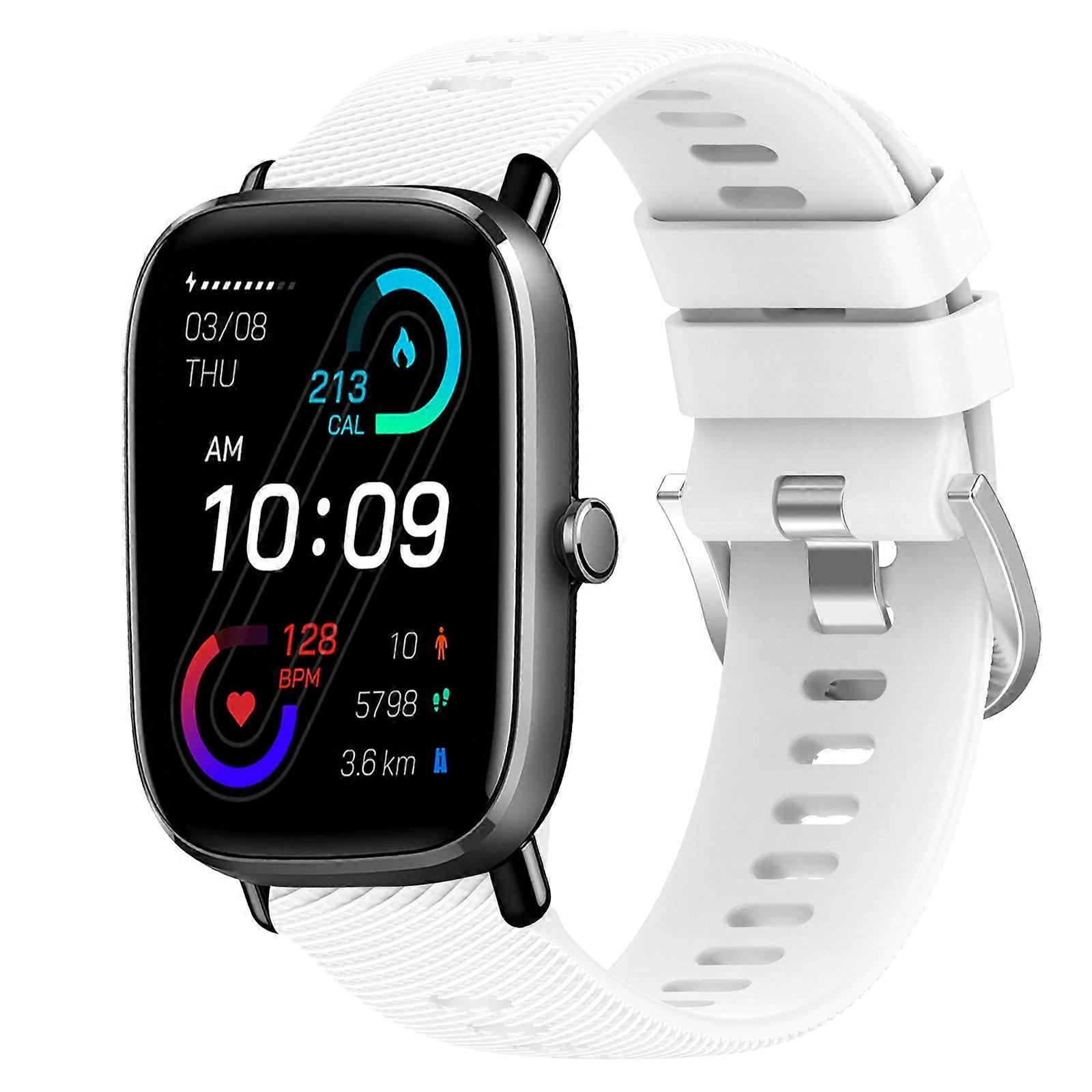 For Amazfit GTS 2 Mini 20mm Solid Color Soft Silicone Watch Band