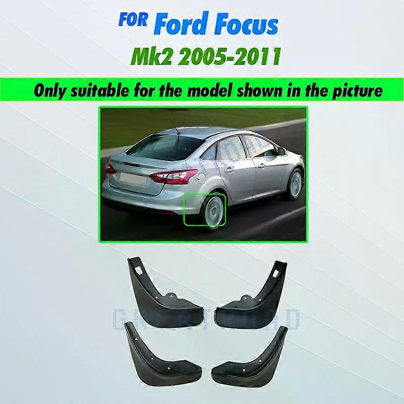 Exquisite Car Mud Flaps Front Rear Mudguard Splash Guards Fender Mudflaps For Ford/Focus 2 MK2 MK2.5 Saloon Sedan 2005-2011