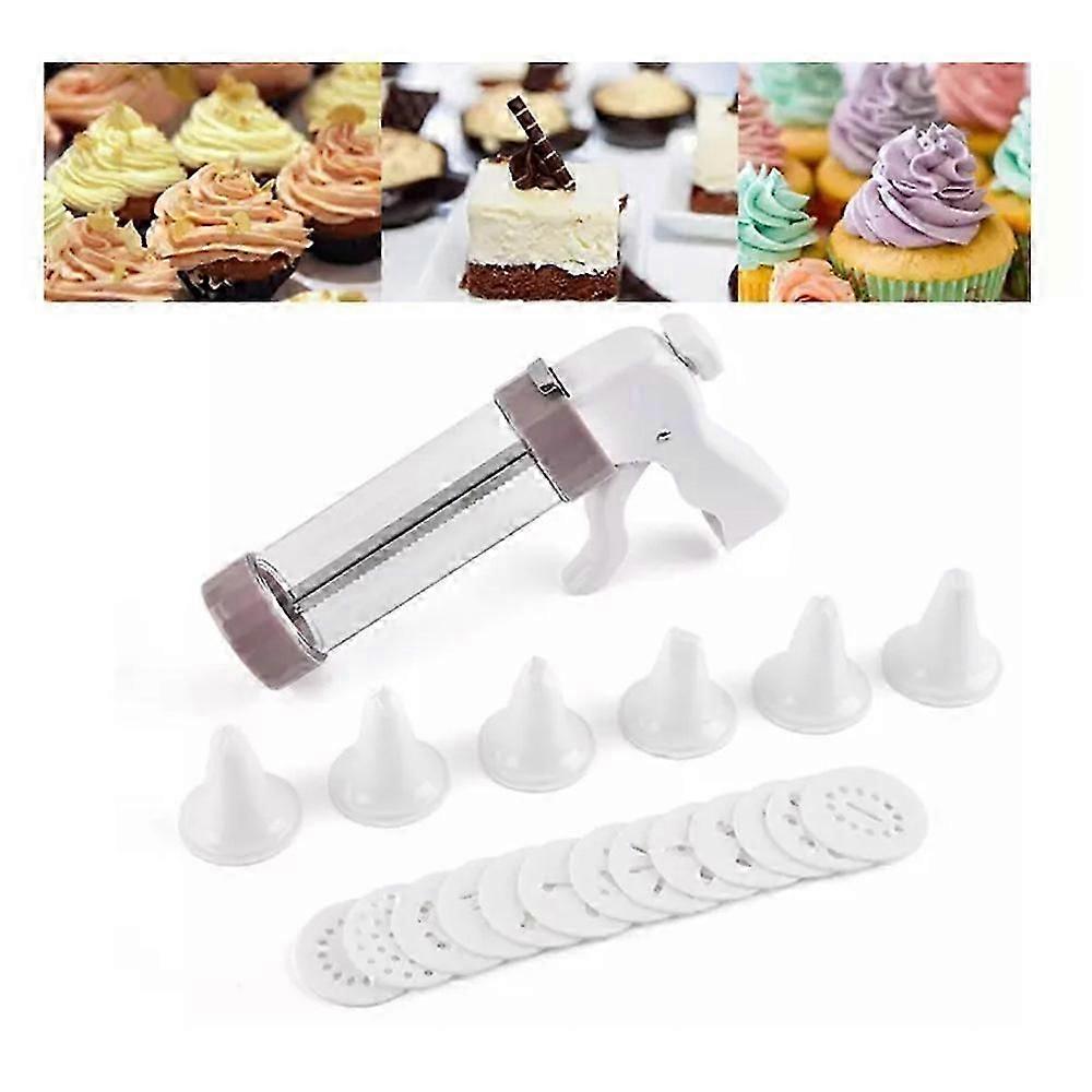 Cream Framing Gun with Cookie Press, 2025 New Cookie Press Set for Baking