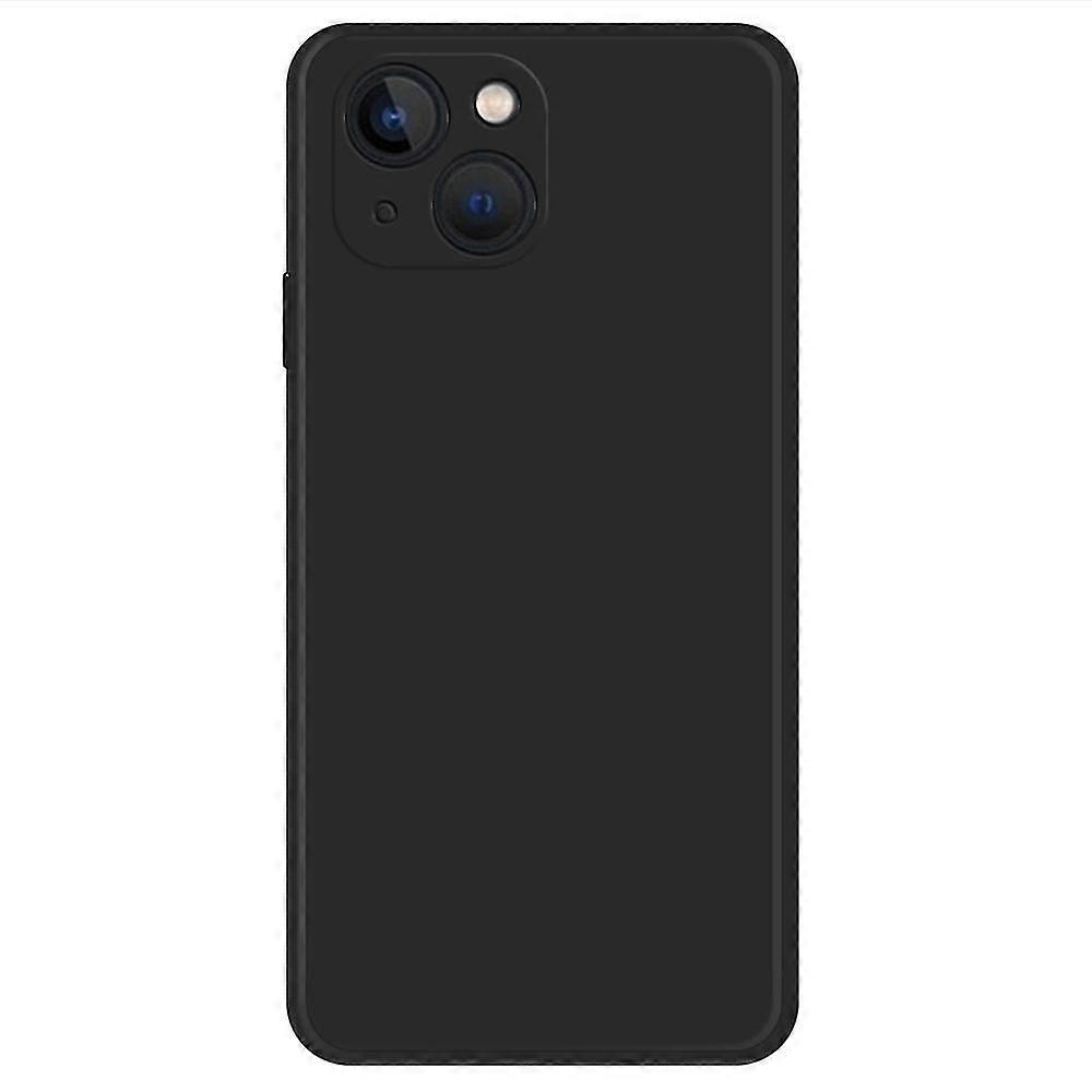 For Iphone 13 Mini 5.4 Inch Tpu Case Microfiber Lining Straight Edge Solid Color Phone Cover