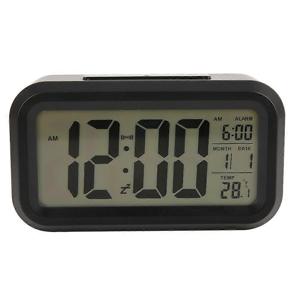 Nightlight Alarm Clock Digital Snooze Electronic Large Time Temperature Display