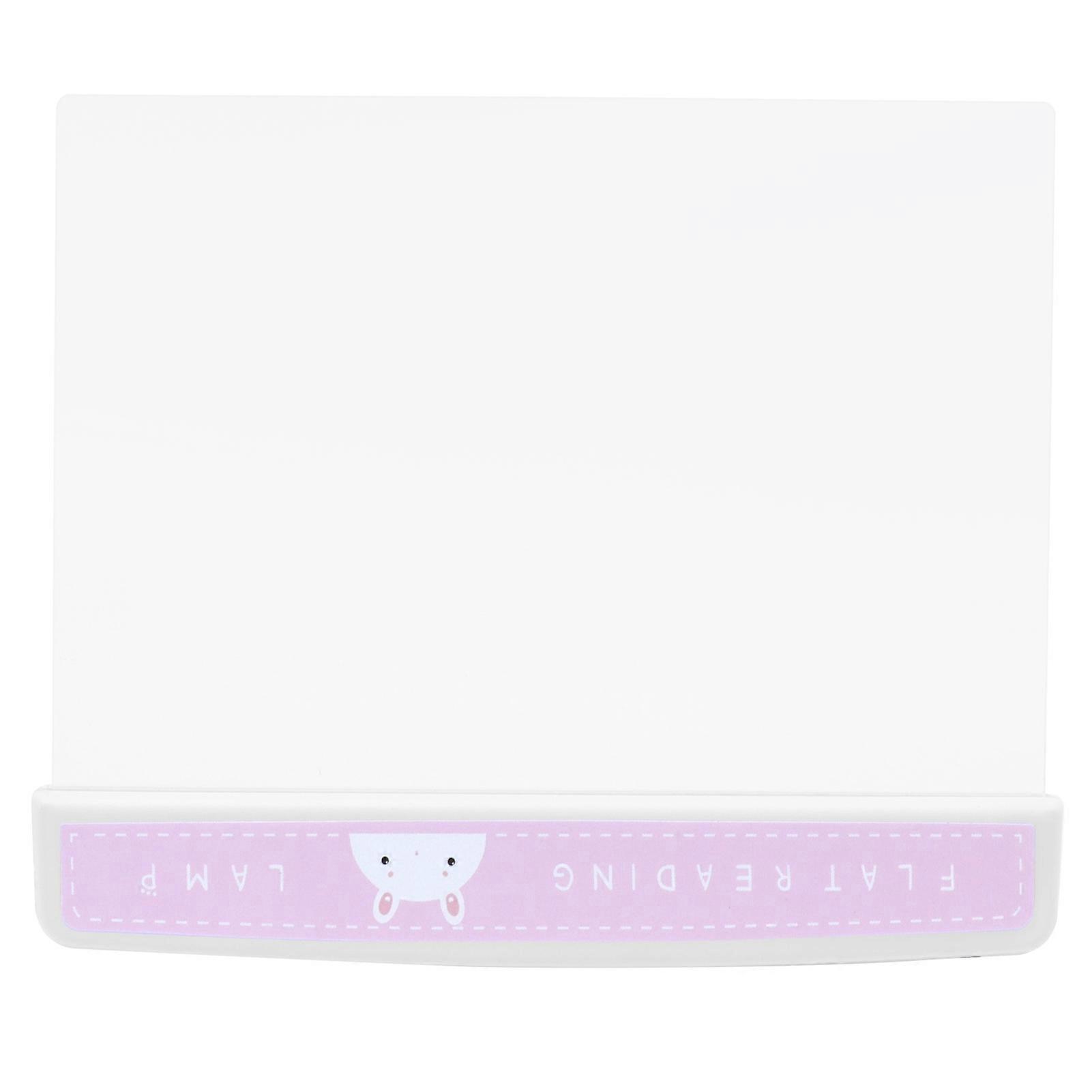 Lovely Cartoon Pattern Flat Panel LED Reading Light for Students, Adjustable Brightness, USB Powered, Ideal for Nighttime Book Reading