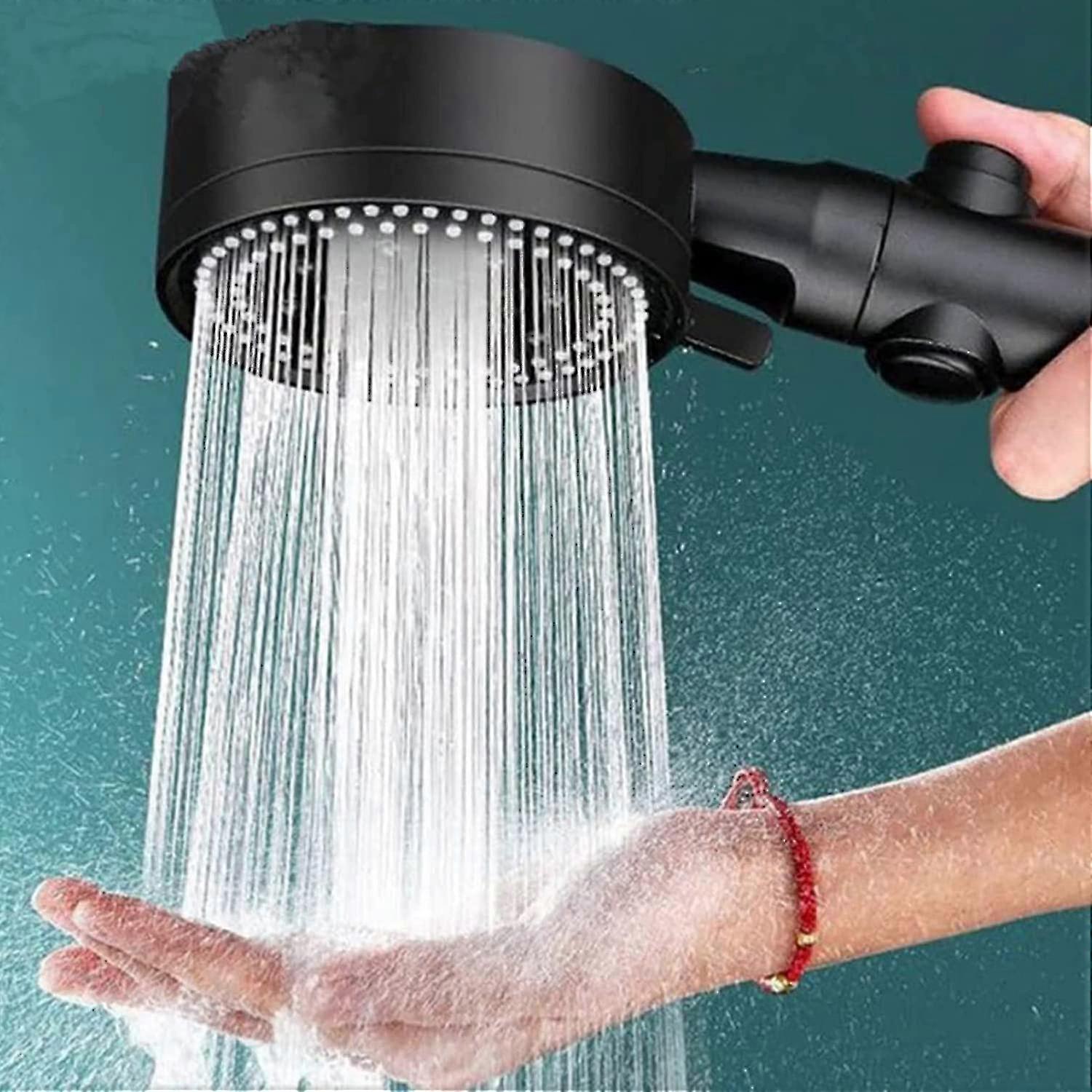 High Pressure Handheld Shower Head with 5 Modes & On/Off Switch, Water Saving Eco Flow