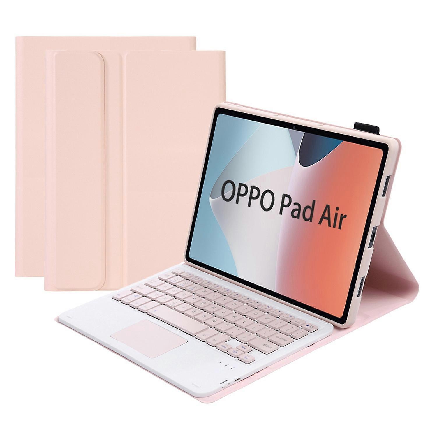 OP12-A Compatible with Oppo Pad Air 14-inch Shockproof Stand Case + Bluetooth-compatible Keyboard wi