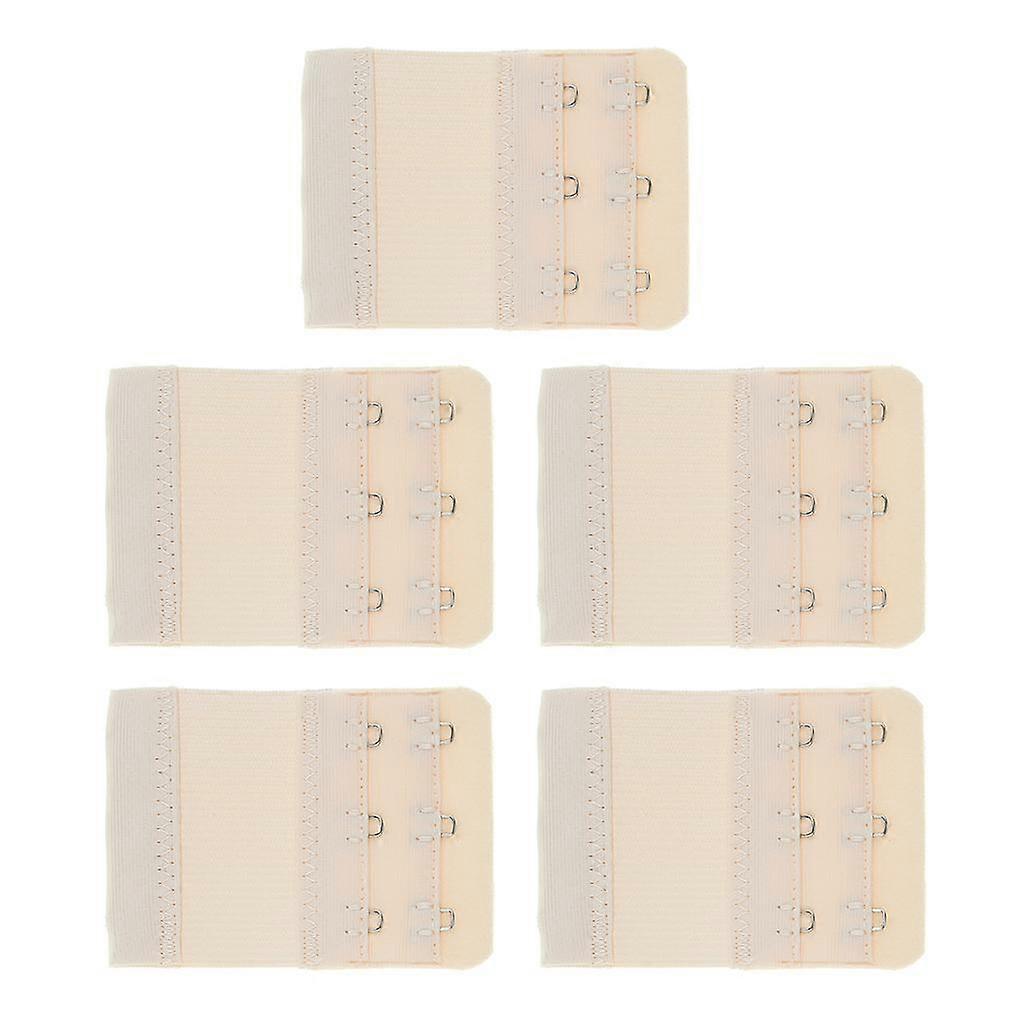 5pcs Extension Bra For Women Flexible 3 Rows - Color, as described