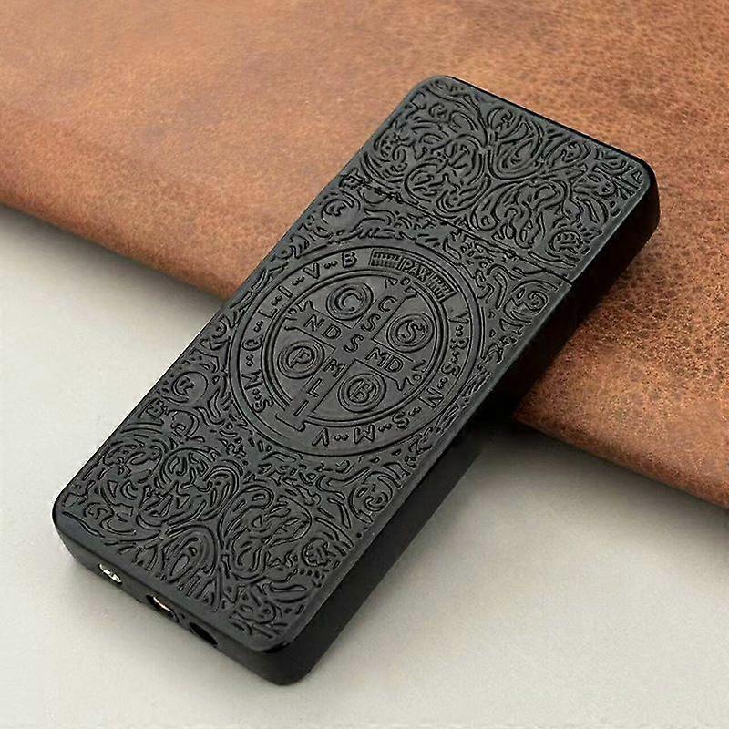 Constantine Embossed Thin Gas Inflatable Antique Grinding Wheel Flame Lighter Tiktok Live Streaming On Kwai Stall Fashion