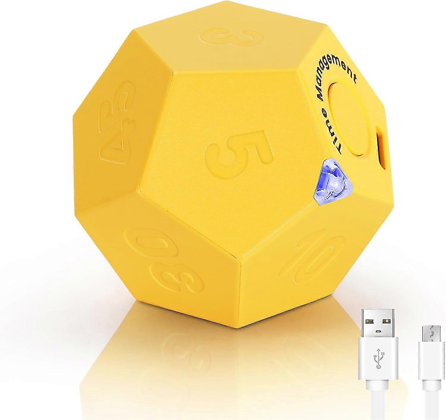 Cube Timer, Time Management Dodecahedron Timer, Timer For Kids, Kitchen Timer For Cooking, Productivity Pomodoro Timer 2 Walkbee 2778 B