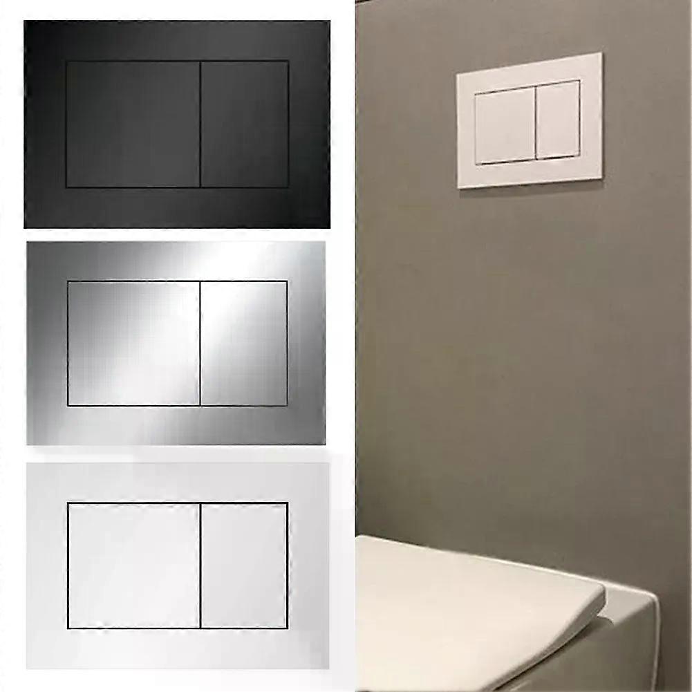 For TECE Dual Flush Actuator Plate Push Button Black White Chrome Concealed Cisterns Toilet Flush Button Bathroom Accessories