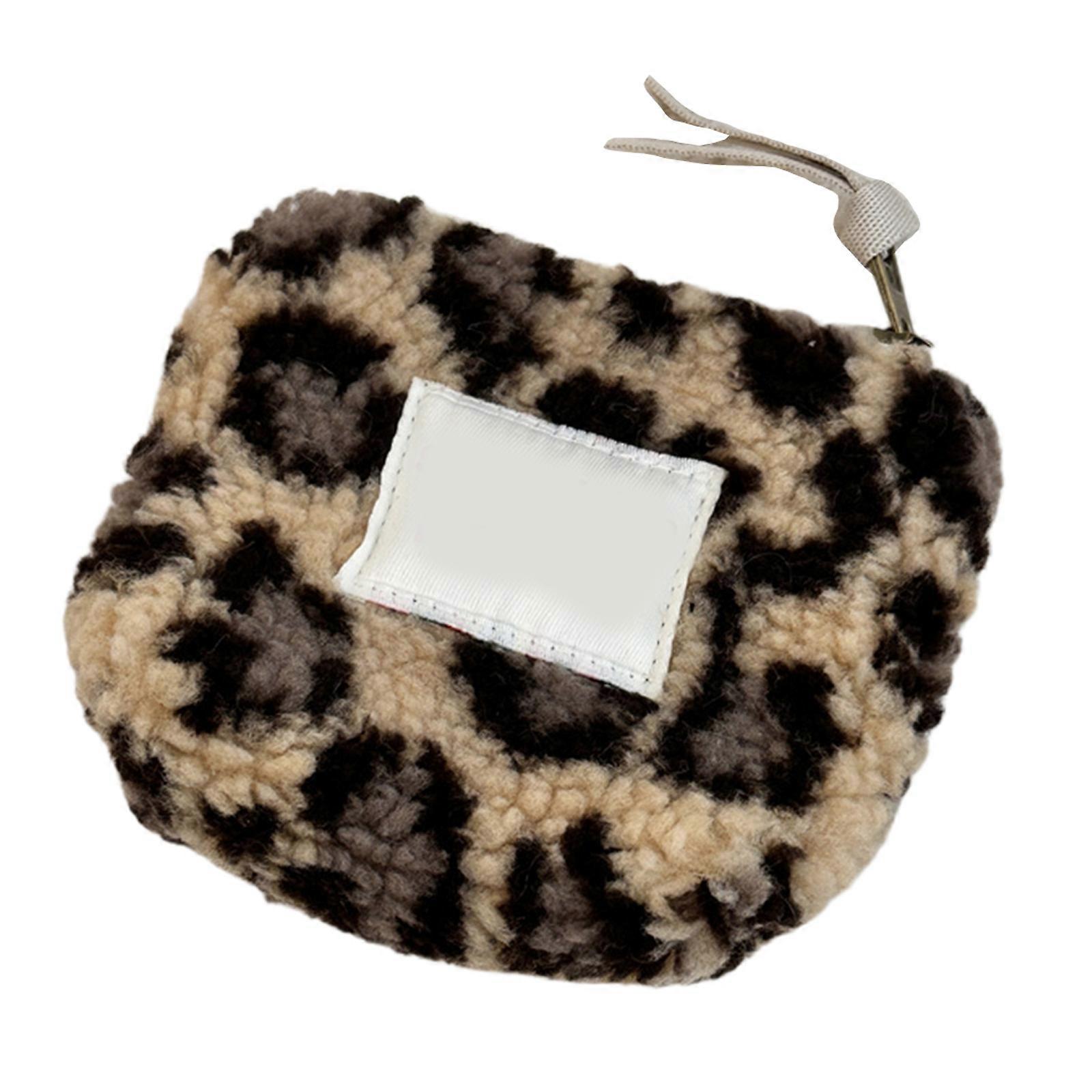 Fashion Heart Pattern Plush Coin Bag Earphone Storage Organizer Card Purse for Travel and Daily Use with Secure Zippers