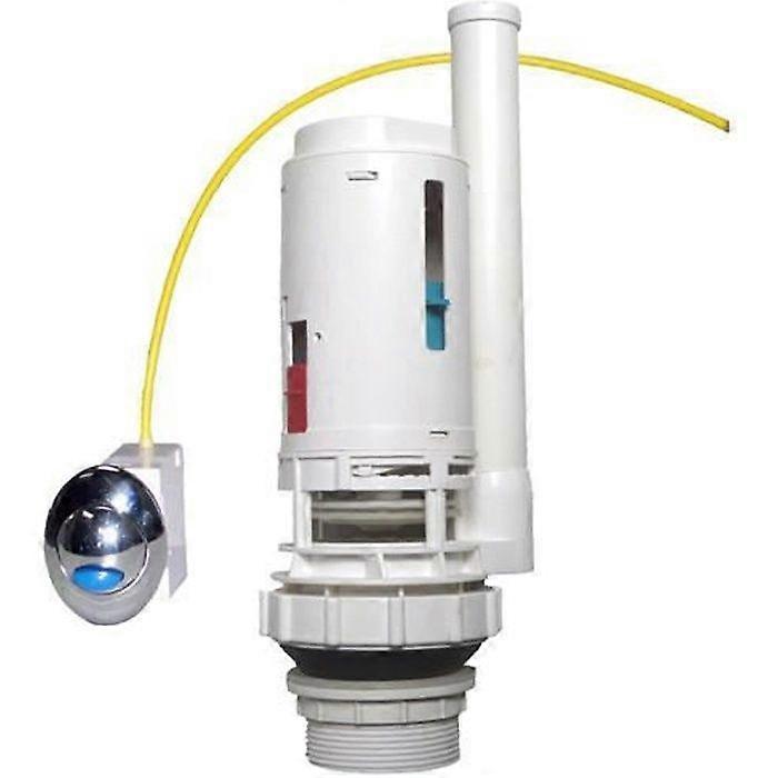 Dual flush mechanism with adjustable push button