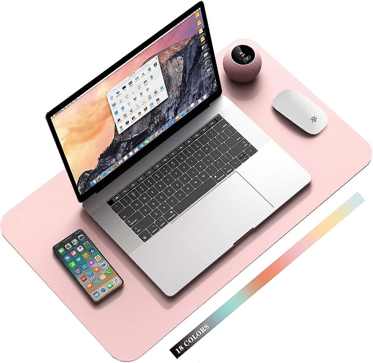 Leather Desk Protector: Dual Sided Desk Pad for Enhanced Productivity, Non-Slip Desk Mat with Protective Desk Cover, Waterproof Matte Finish for