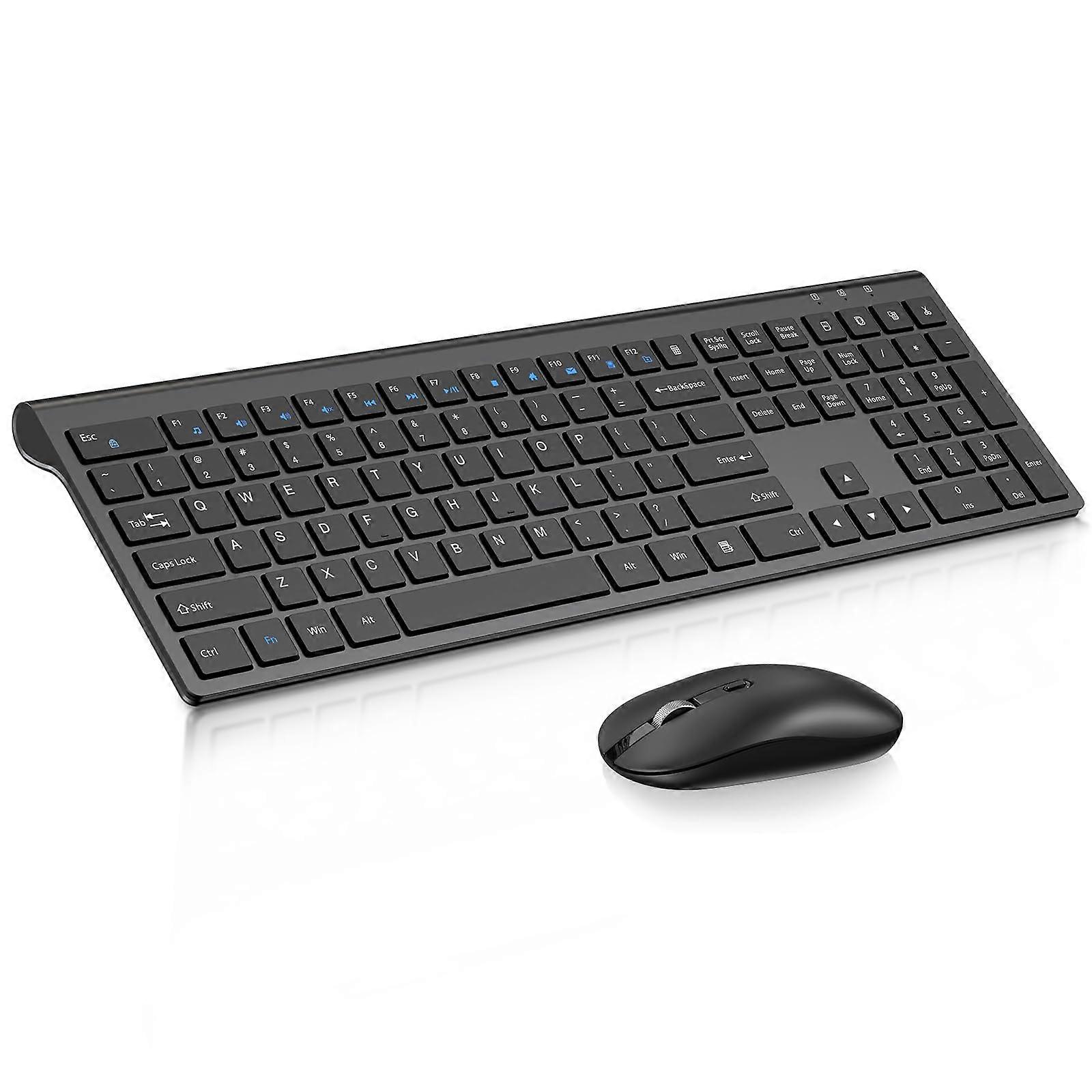 1 Combo Full Size Adjustable Wireless Keyboard and Mouse for Computer Laptop