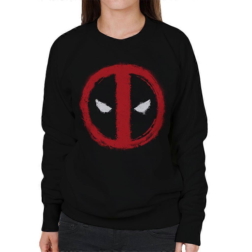Marvel Deadpool Spray Paint Graffiti Logo Women's Sweatshirt