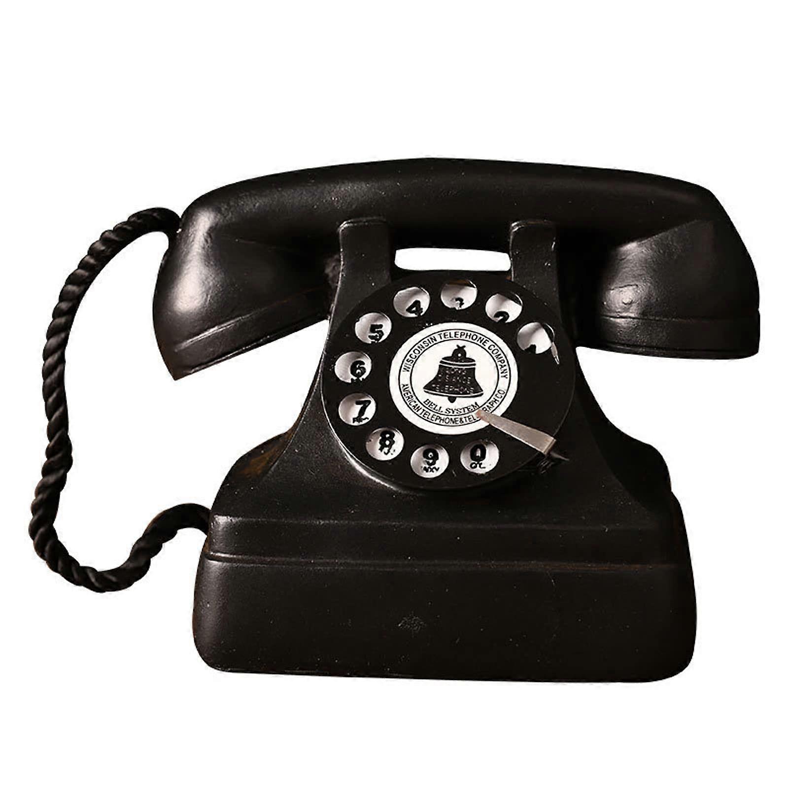Antique Vintage Telephone for Home Bookshelf and Cafe Desk