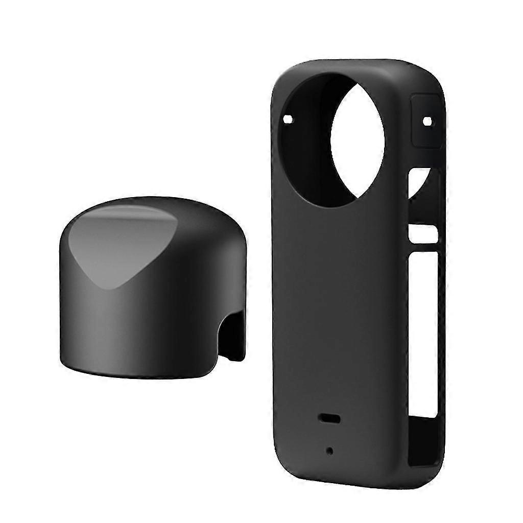 Silicone Camera Case Lens Caps For Insta360 X3 Camera Outdoor/indoor Cover