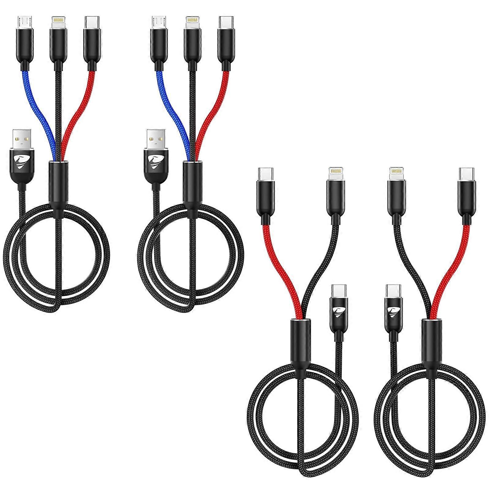 Multi Charging Cable 3 in 1 + USB C to Multi Charging Cable