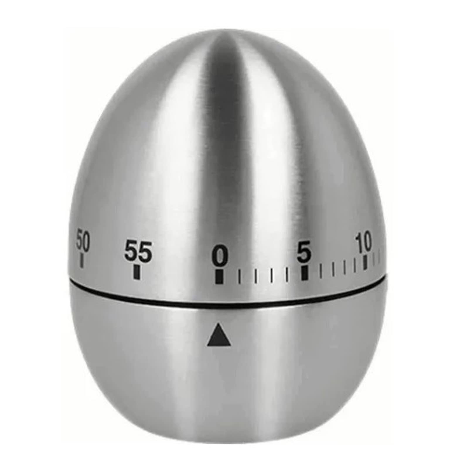 Stainless Steel Egg Timer Kaymaz Base 60 minutes mechanical kitchen timer for home cooking student