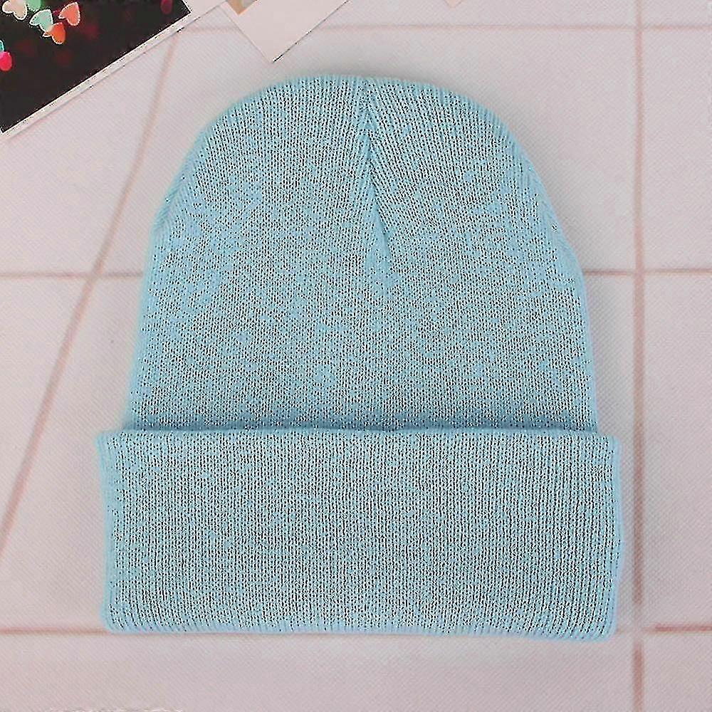 Unisex Solid Wool Knit Autumn, Winter Warm Cap