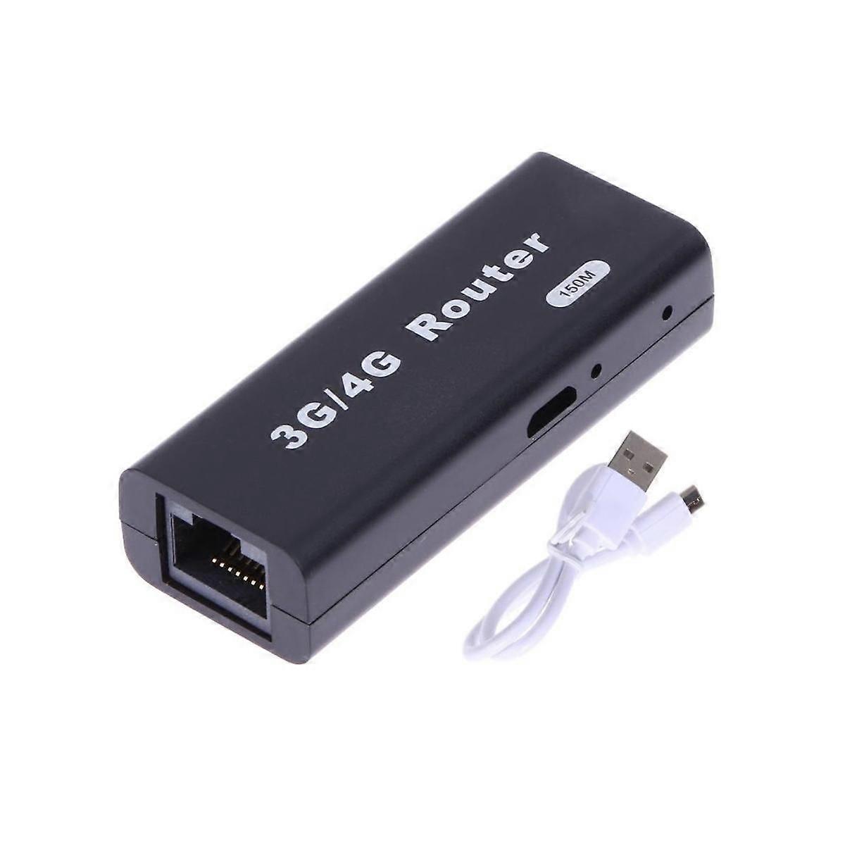 Mini Portable 3G/4G WiFi Wlan Hotspot WiFi Hotspot 150Mbps RJ45 USB Wireless Router with USB Cable