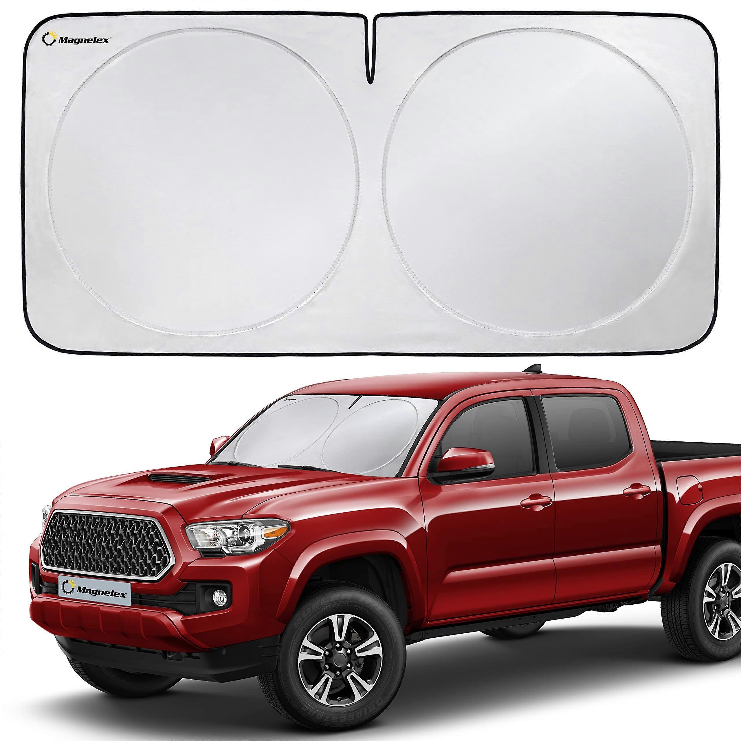 Car Windshield Sunshade Advanced LightBlocking Protection Foldable with Mirror CutOut