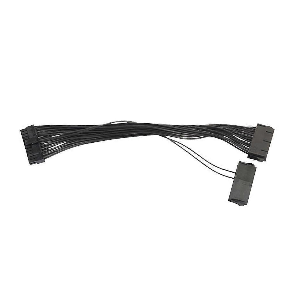 24 Pin Dual PSU Splitter Power Supply Extension Cable for ATX Mining