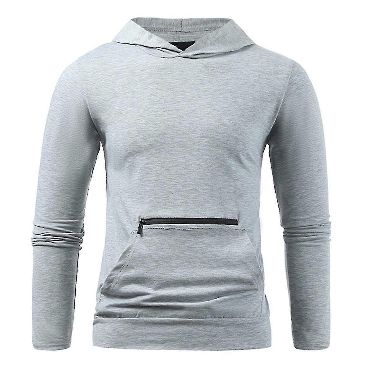 Miesten hupullinen taskupaita T-paita