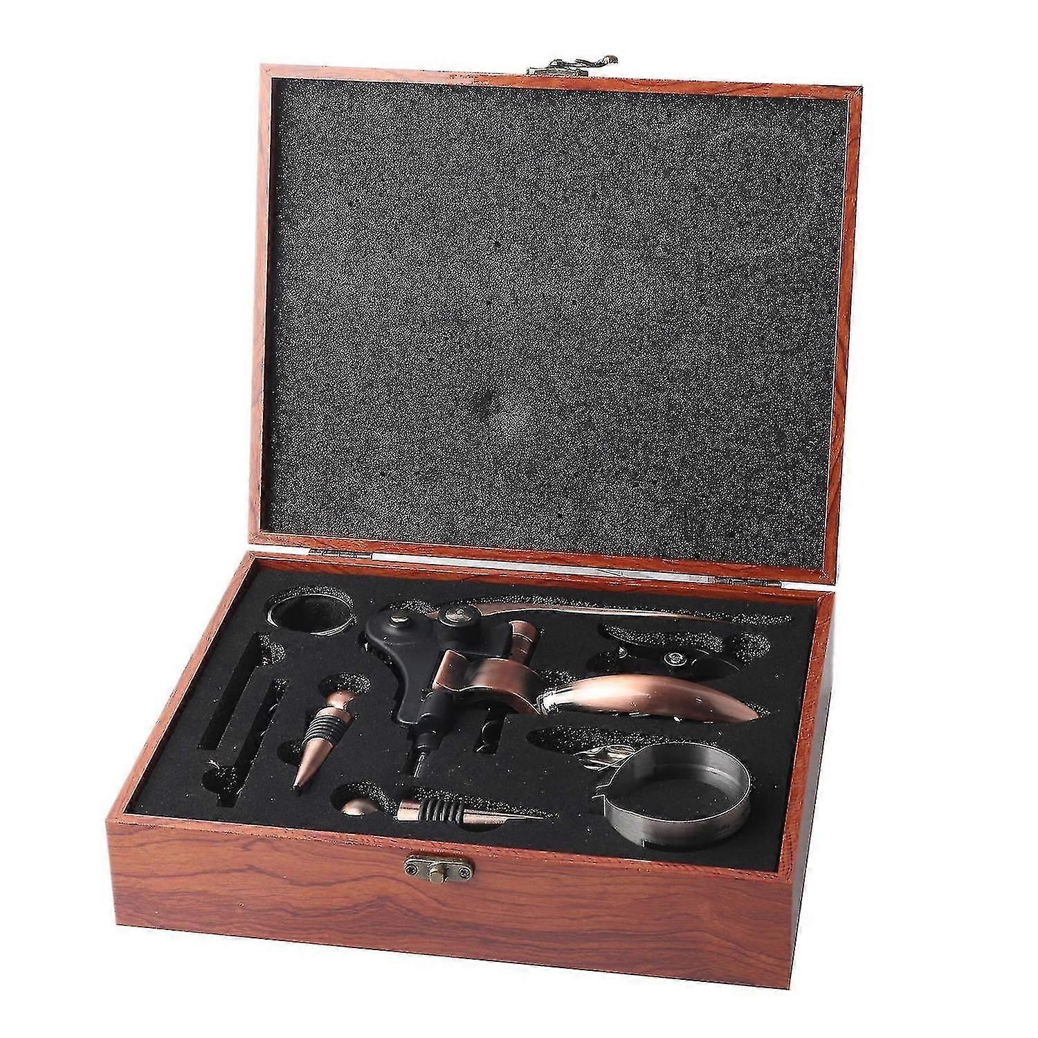 Wine Bottle Opener Set - 9Pcs, Includes Corkscrew, Wine Pourer, and Gift Box